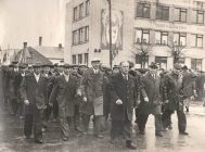 Прадстаўнікі калгаса на свяце 1 Мая ў Дзятлаве, 1978 год